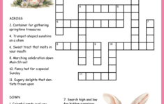 Easter Crossword Puzzle regarding Follower Of Christmas Or Easter Crossword