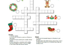 Easy Christmas Crossword A1-A…: English Esl Worksheets Pdf & Doc regarding Christmas Crossword Puzzle Easy