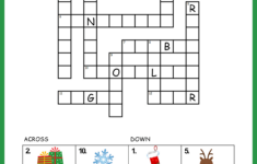 Easy Christmas Crossword inside Christmas For Short Crossword Clue