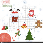 Easy Crossword Puzzle 'Christmas Day' Children Elementary Middle For Christmas Crossword Middle School