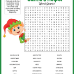Elf Word Search Intended For Christmas Toymaker Crossword Clue