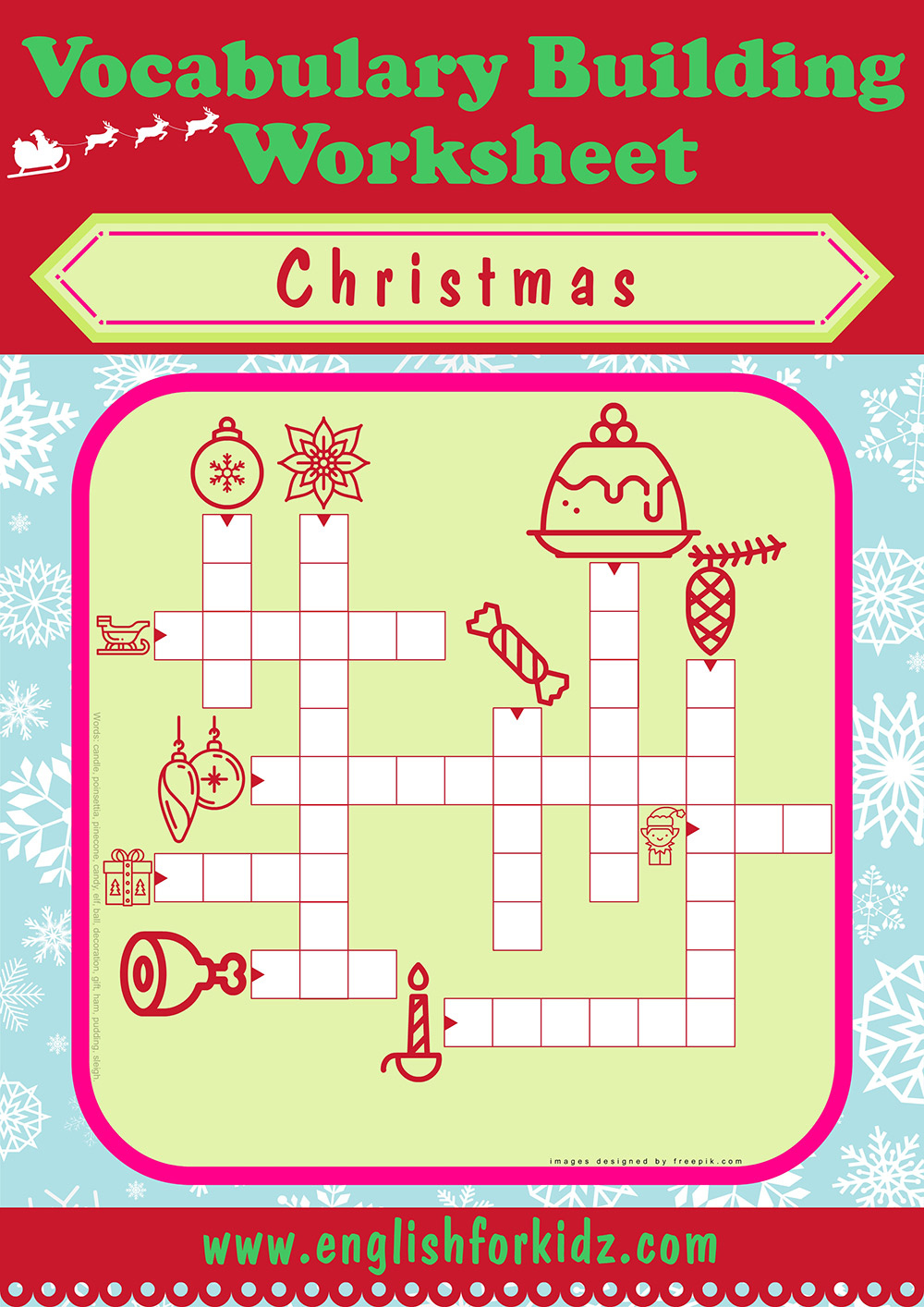 english for kids stepstep christmas worksheets crossword puzzles in christmas wreath material crossword puzzle English For Kids Stepstep: Christmas Worksheets: Crossword Puzzles in Christmas Wreath Material Crossword Puzzle