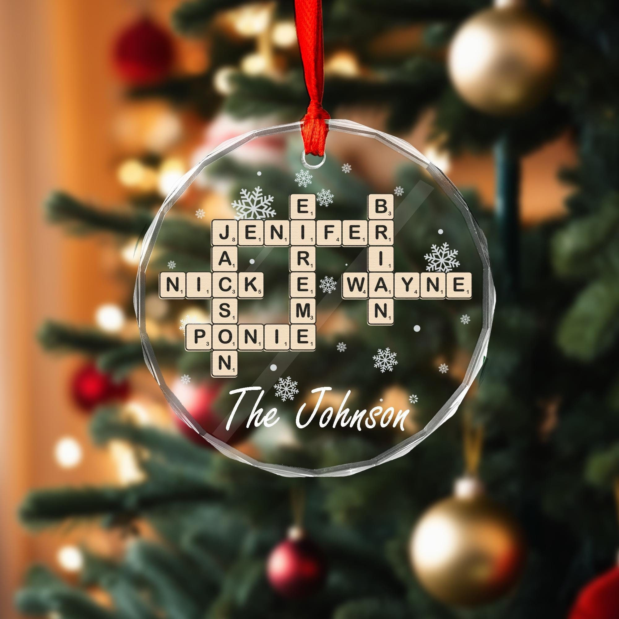 family crossword christmas ornament scrabble personalized in like many christmas ornaments crossword Family Crossword Christmas Ornament, Scrabble Personalized in Like Many Christmas Ornaments Crossword