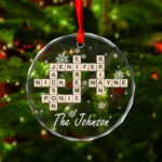Family Crossword Christmas Ornament, Scrabble Personalized In Shapes Of Many Christmas Ornaments Crossword Clue