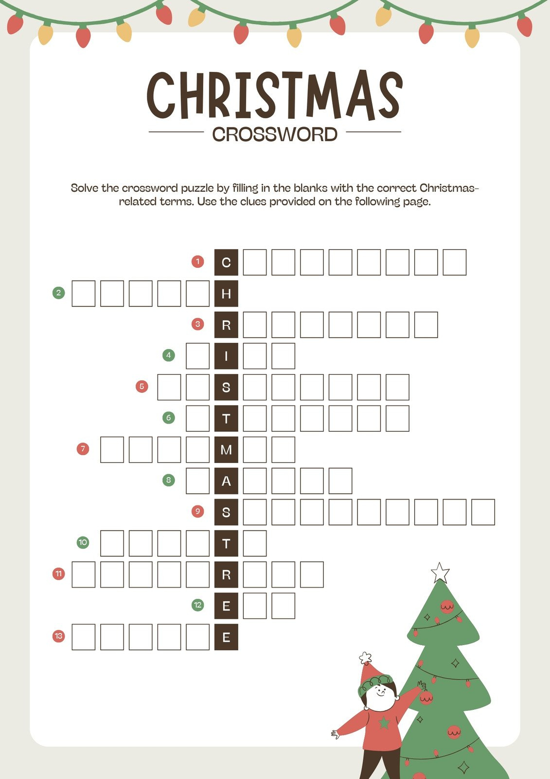 free and customizable crossword puzzle templates canva in christmas crossword puzzle for adults online Free And Customizable Crossword Puzzle Templates | Canva in Christmas Crossword Puzzle For Adults Online