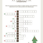 Free And Customizable Crossword Puzzle Templates | Canva Regarding Christmas Crossword Puzzle Online Free
