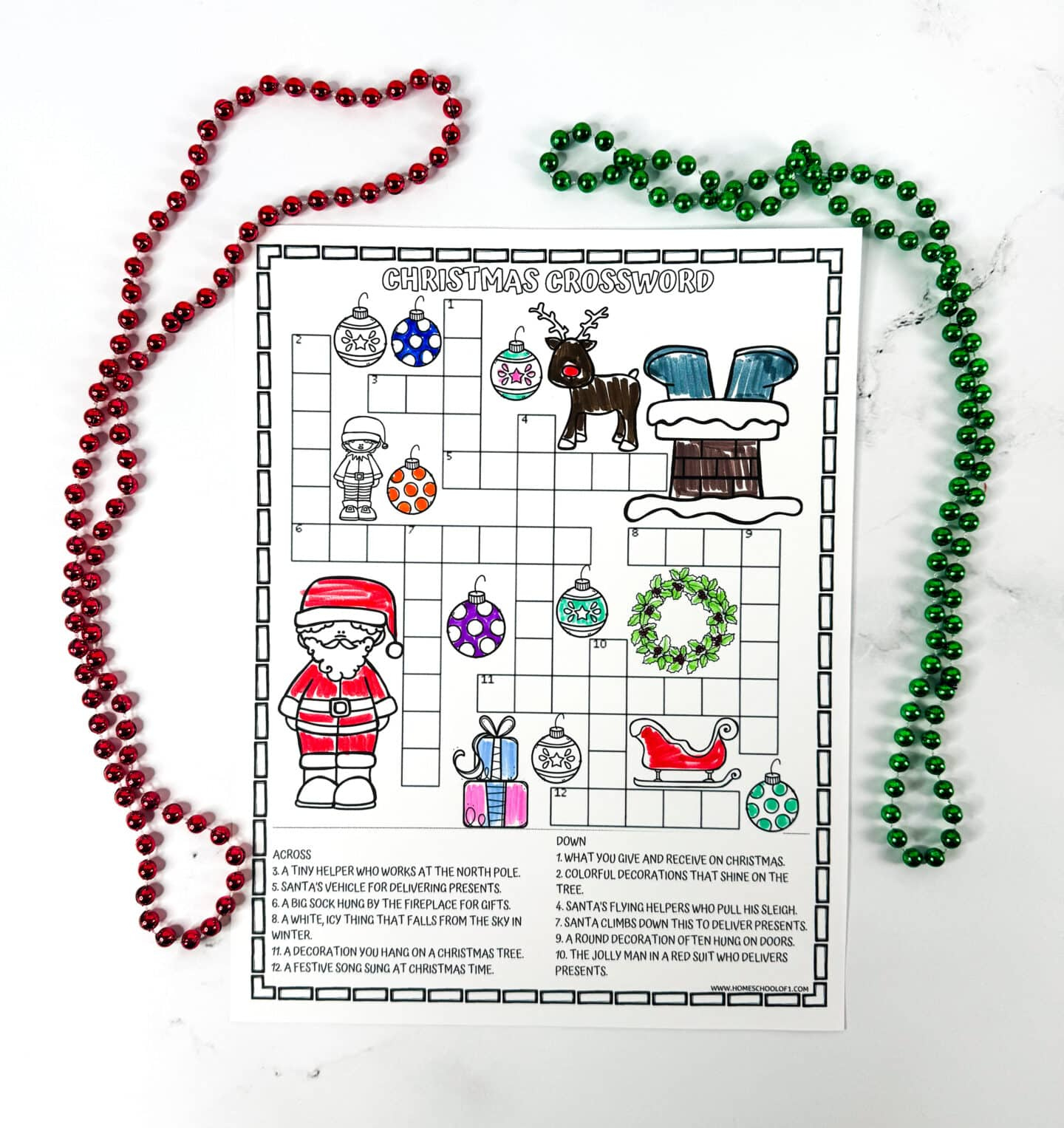 Free Christmas Crossword Printable inside Christmas At The North Pole Crossword Answers