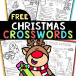 Free Christmas Crossword Puzzle Printables For Kids Within He'S Up Each Christmas Crossword Clue