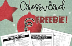 Free Crossword! within Literary Crossword Puzzle A Christmas Carol