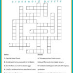 Free Easter Crossword Puzzle Printable   2 Versions & Answer Key In Christmas Or Easter Crossword Clue