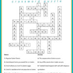 Free Easter Crossword Puzzle Printable   2 Versions & Answer Key With Easter Or Christmas Crossword Clue