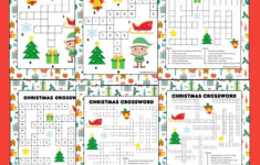 Free Printable Christmas Crossword Puzzle For Kids for Sweet Christmas Decor Crossword Clue