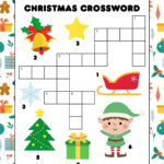Free Printable Christmas Crossword Puzzle For Kids Inside A Christmas Blank Crossword Clue