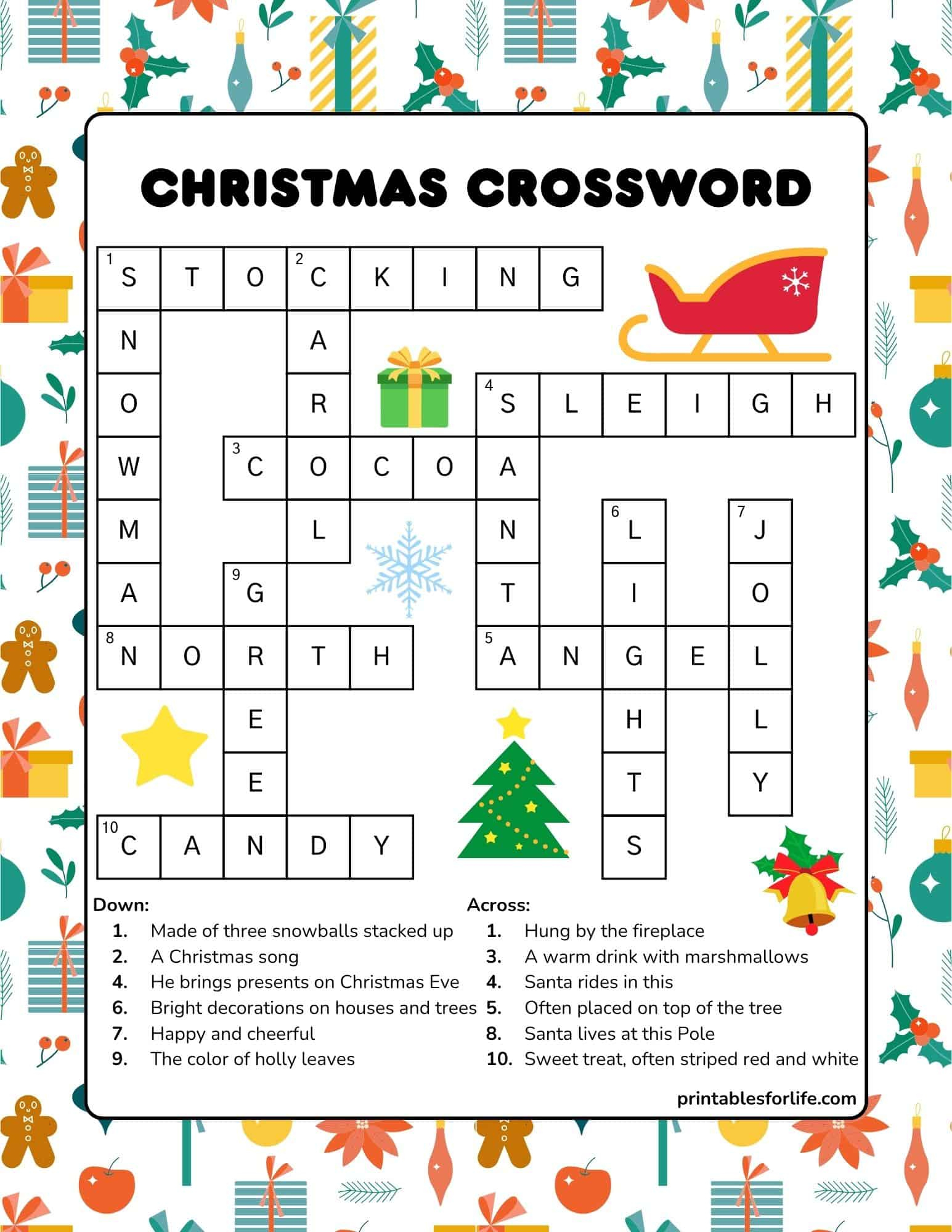 free printable christmas crossword puzzle for kids pertaining to christmas tree often crossword Free Printable Christmas Crossword Puzzle For Kids pertaining to Christmas Tree Often Crossword