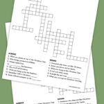 Free Printable Christmas Crossword Puzzle   Pjs And Paint Inside Christmas Tree Choice Crossword