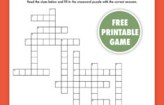 Free Printable Christmas Crossword Puzzle – Pjs And Paint intended for Christmas Crossword Questions and Answers
