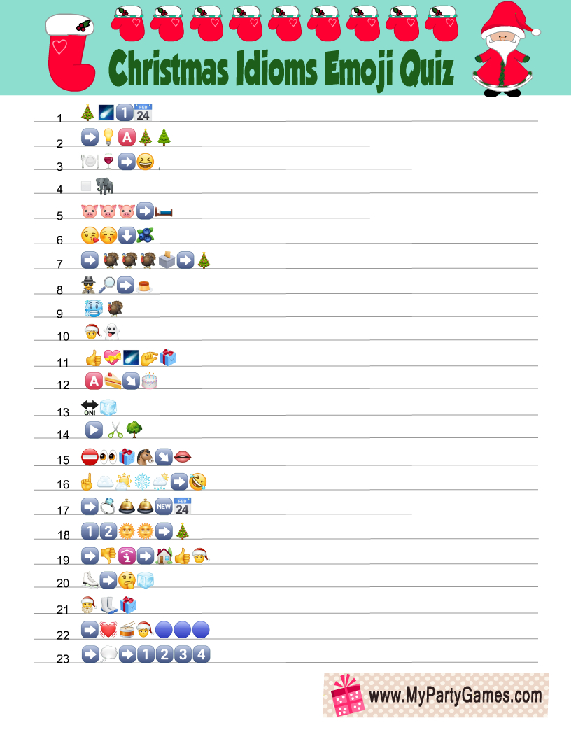 free printable christmas idioms emoji quiz with answer key throughout christmas idioms crossword puzzle Free Printable Christmas Idioms Emoji Quiz With Answer Key throughout Christmas Idioms Crossword Puzzle