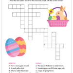 Free Printable Easter Crossword Puzzle   Pjs And Paint Within Christmas Or Easter Crossword Clue