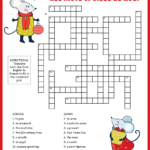French Christmas Vocabulary Crossword For French For Christmas Crossword Clue