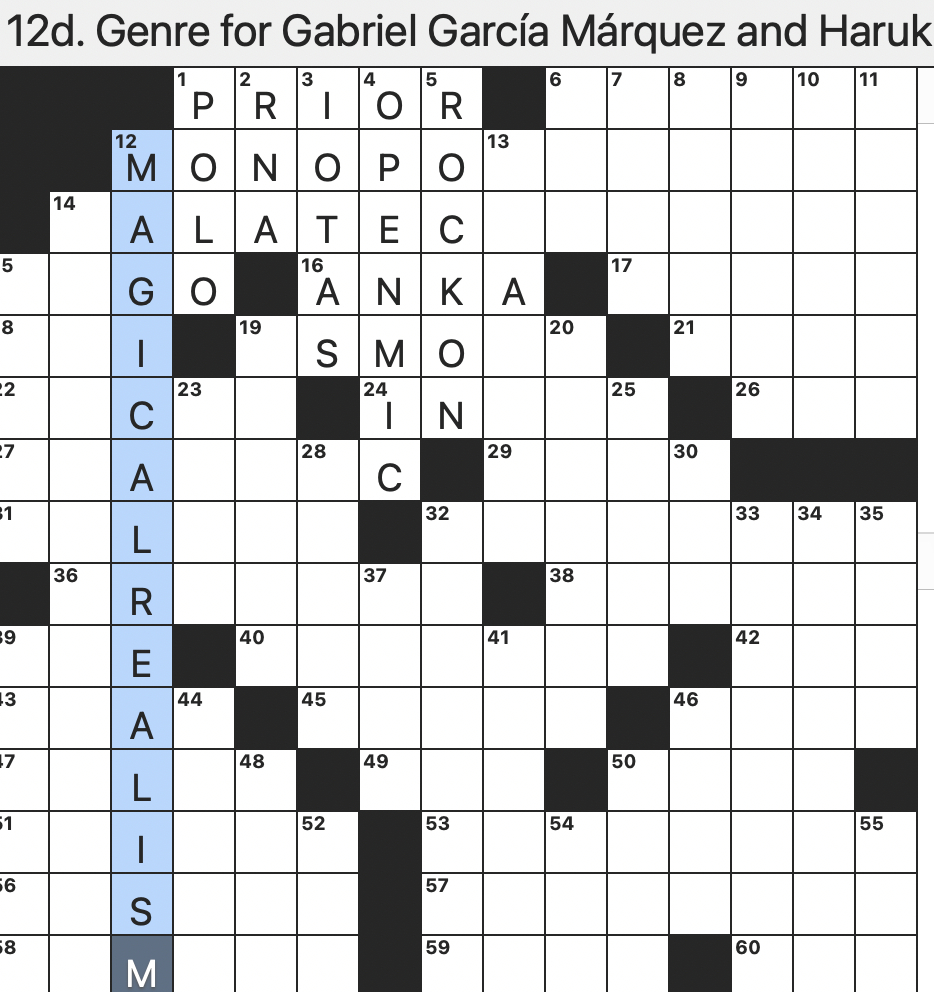 genre for gabriel rex parker does the nyt crossword puzzle pertaining to one celebrating ethiopian christmas nyt crossword Genre For Gabriel - Rex Parker Does The Nyt Crossword Puzzle pertaining to One Celebrating Ethiopian Christmas Nyt Crossword