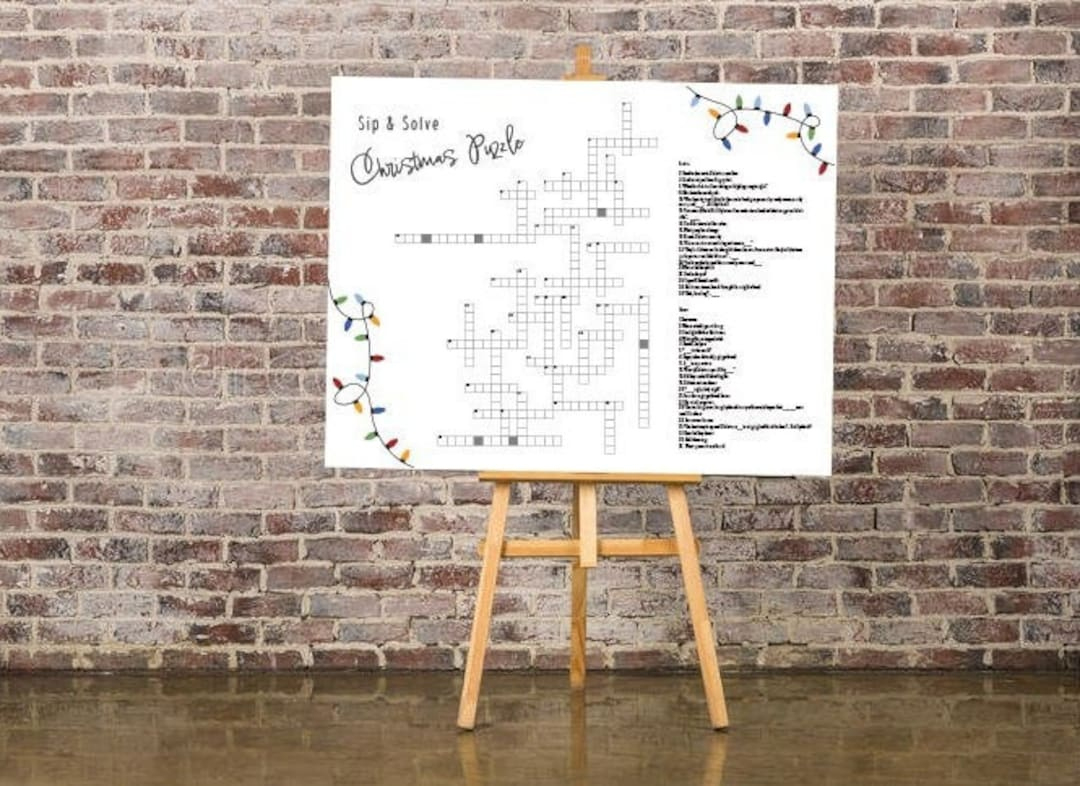 Giant Christmas Crossword Puzzle: Holiday Group Game (Digital throughout One Celebrating Ethiopian Christmas Crossword