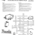 Grateful Crossword Puzzle • Beeloo Printable Crafts And Activities Throughout Seasoning For The Christmas Turkey Crossword