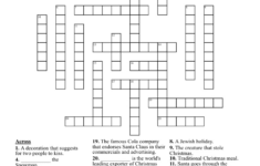 Holiday Cheer Crossword – Wordmint pertaining to Classic Christmas Treat Crossword Clue