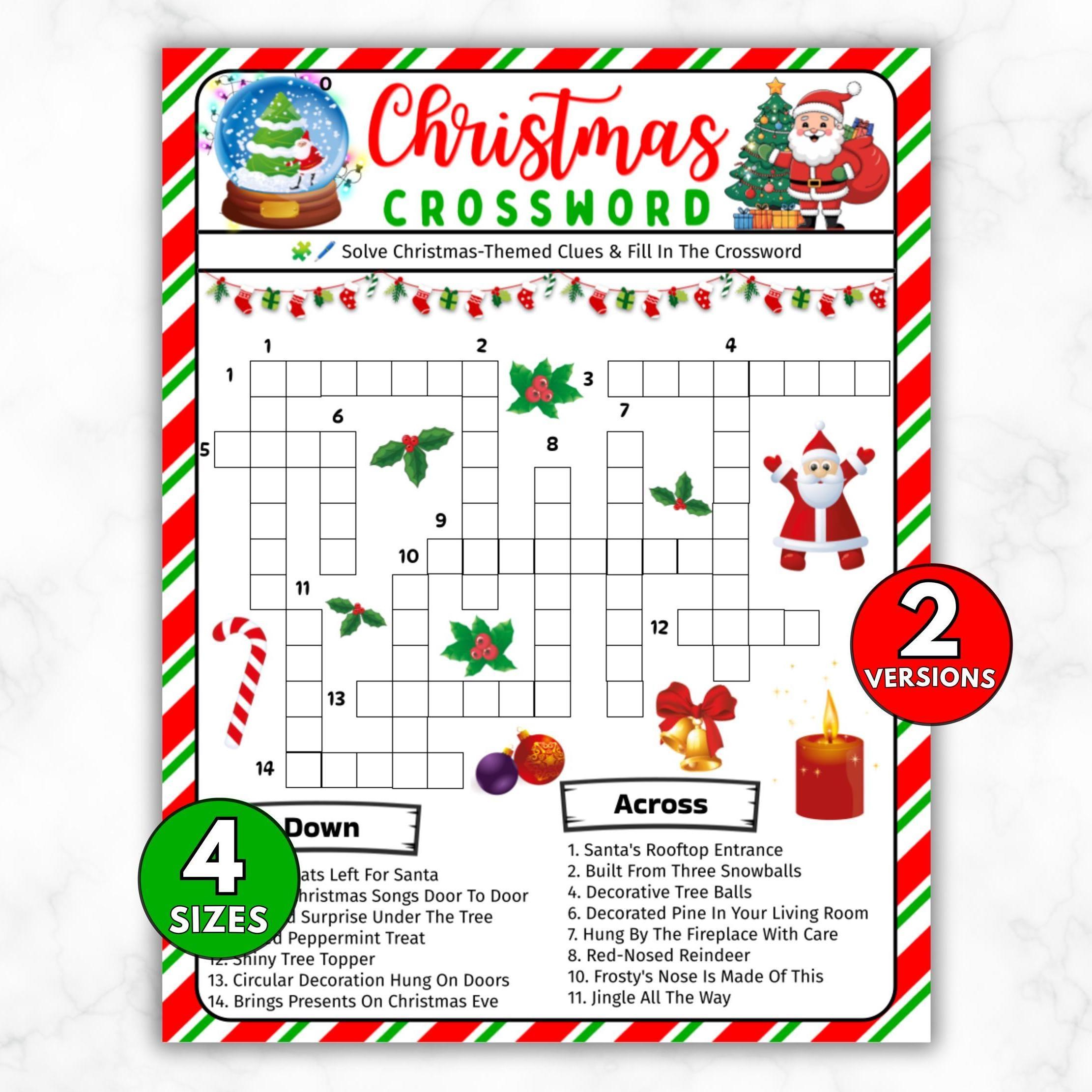 holiday crossword puzzle etsy australia regarding christmas trio crossword clue Holiday Crossword Puzzle - Etsy Australia regarding Christmas Trio Crossword Clue