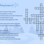Holiday Crossword Puzzle – Sword & Shield Throughout What People Put On Their Christmas Tree Crossword
