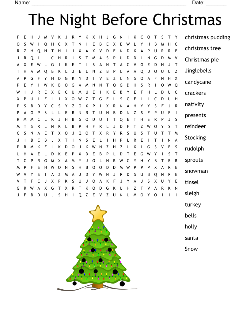 holiday crossword puzzle wordmint in night before christmas crossword Holiday Crossword Puzzle - Wordmint in Night Before Christmas Crossword