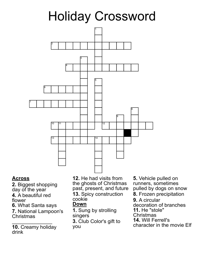holiday crossword wordmint inside a beautiful red flower christmas crossword Holiday Crossword - Wordmint inside A Beautiful Red Flower Christmas Crossword
