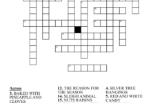 Holiday Season Crossword – Wordmint with regard to Christmas Greenery Crossword Clue