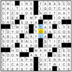 Indiana/Illinois    Rex Parker Does The Nyt Crossword Puzzle With Regard To Not The Brightest Bulb On The Christmas Tree Crossword