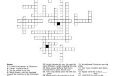 It'S Christmas! Crossword – Wordmint throughout Christmas Saint Crossword Clue