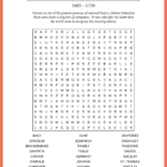 Johann Sebastian Bach Word Search Throughout Bach&#039;s Christmas Crossword