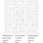 Johann Sebastian Bach Word Search   Wordmint Regarding Bach Wrote One For Christmas Crossword