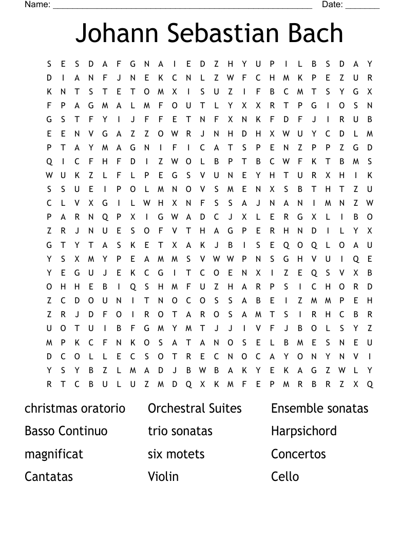 johann sebastian bach word search wordmint regarding bach wrote one for christmas crossword Johann Sebastian Bach Word Search - Wordmint regarding Bach Wrote One For Christmas Crossword