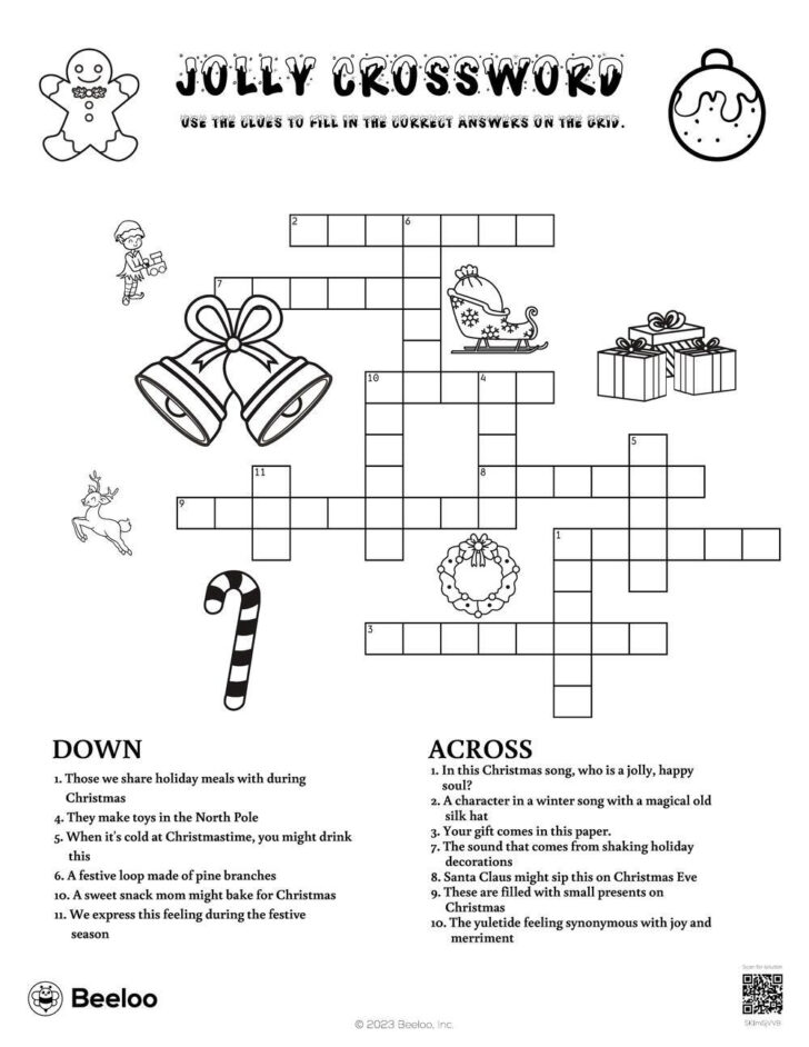 Traditional Christmas Drink Crossword