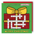 Kids Christmas Card, Christmas Crossword Puzzle Card. Christmas With Crossword Puzzle Christmas Card