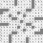 La Times Crossword 11 May 23, Thursday   Laxcrossword Throughout Christmas Baubles Often Nyt Crossword Clue