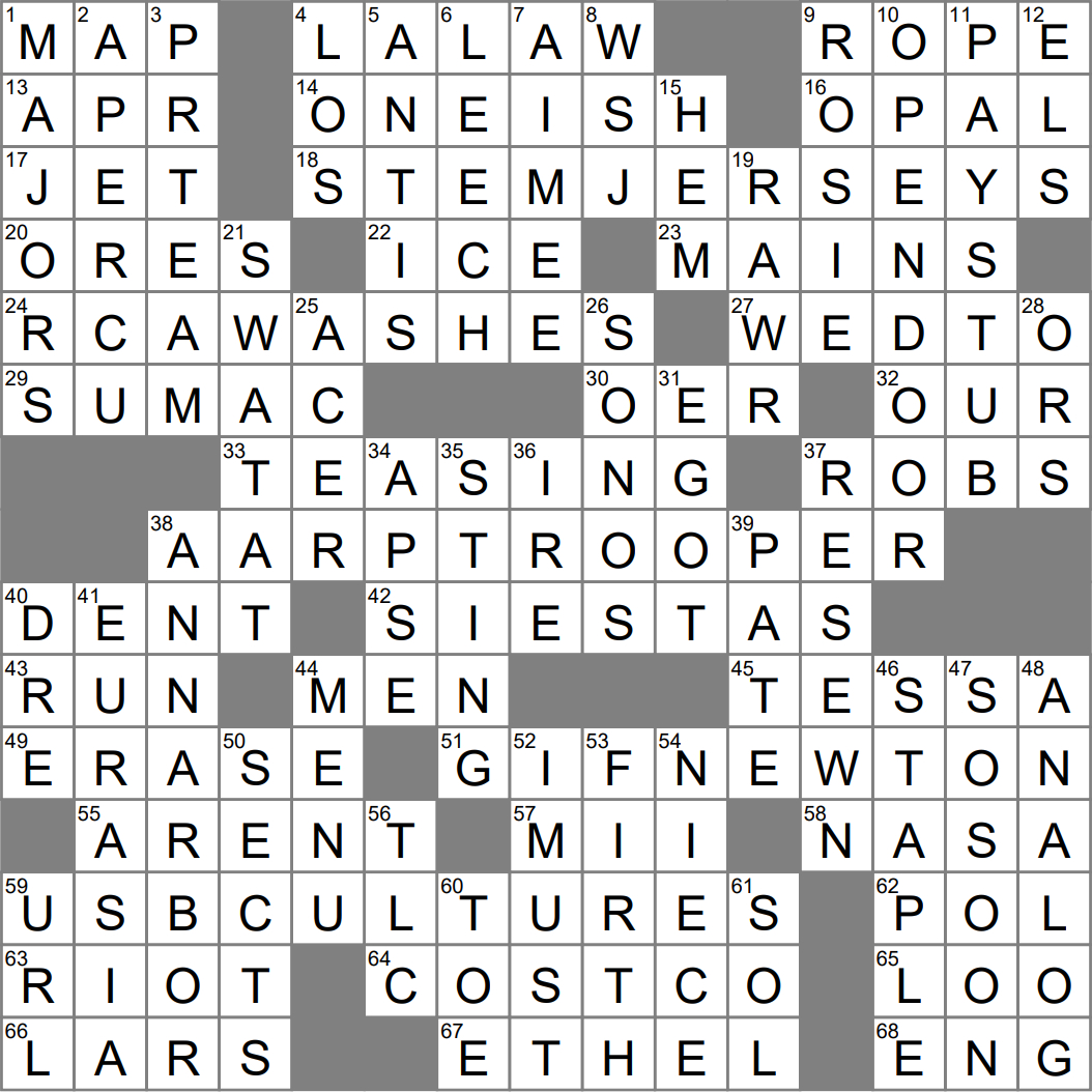la times crossword 22 mar 24 friday laxcrossword in christmas song trio crossword La Times Crossword 22 Mar 24, Friday - Laxcrossword in Christmas Song Trio Crossword