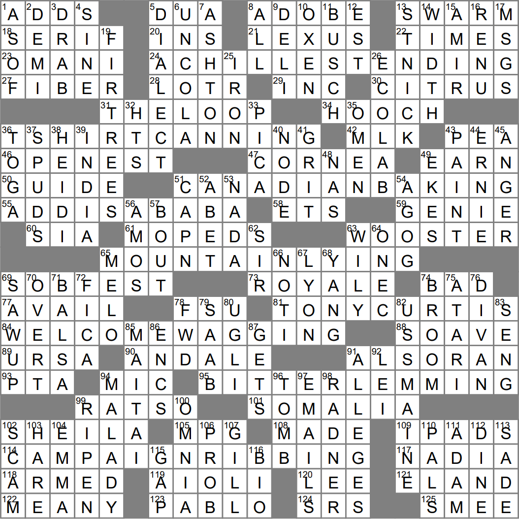 la times crossword 5 mar 23 sunday laxcrossword throughout one celebrating ethiopian christmas nyt crossword La Times Crossword 5 Mar 23, Sunday - Laxcrossword throughout One Celebrating Ethiopian Christmas Nyt Crossword