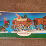 Lemax Village 43451 Table Accents Christmas Tree Wagon Set Of 2 In Horse Drawn Carriages Delivering Christmas Trees Crossword