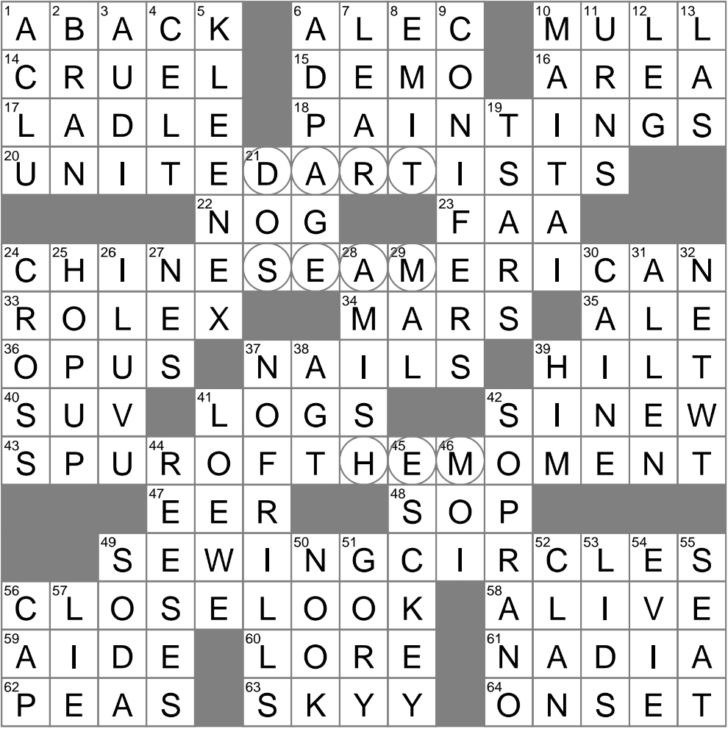 Christmas Tree Choice Crossword Clue
