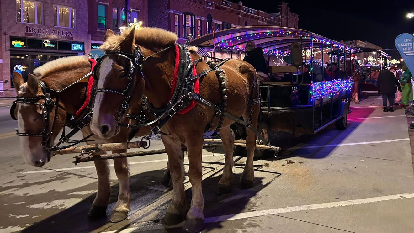 Marion&amp;#039;S Christmas In The Park And Peppermint Walk To Return Dec. 5 with regard to Horse Drawn Carriages Delivering Christmas Trees Crossword Clue