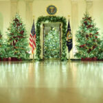 Melania Trump Reveals White House Holiday Decorations And Her With Some Purchases For Christmas Displays Crossword