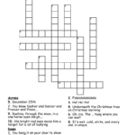 Merry Christmas!! And A Happy New Year!! Crossword   Wordmint Within Christmas Crossword Middle School