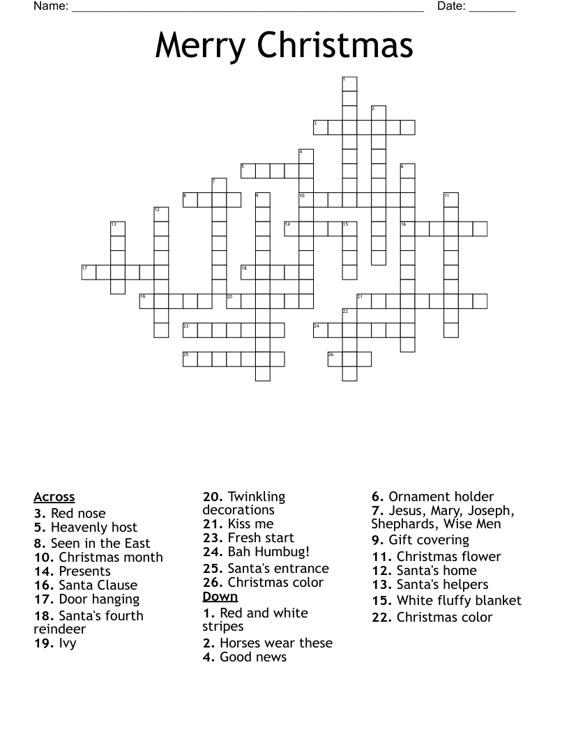 merry christmas crossword wordmint regarding christmas hanging crossword clue Merry Christmas Crossword - Wordmint regarding Christmas Hanging Crossword Clue