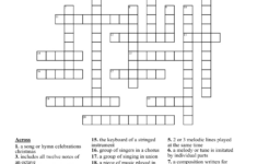 Music Stuff Crossword – Wordmint regarding Christmas Singers Crossword Clue