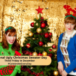 National Ugly Christmas Sweater Day   Third Friday In December Inside Tiny Bells Added To A Christmas Sweater Crossword